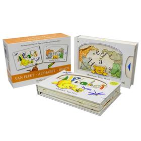 纽约时报畅销儿童触摸纸板立体操作书2册 Matthew Van Fleet Alphabet & Heads