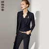 J83A3247颈袖添香春秋新款女装OL职业装小西装条纹套装修身时尚正装J83A3247 商品缩略图0