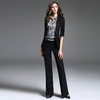 J6200948B颈袖添香职业装套装女装春秋新款OL正装工作服女士小西装长裤J6200948B 商品缩略图1