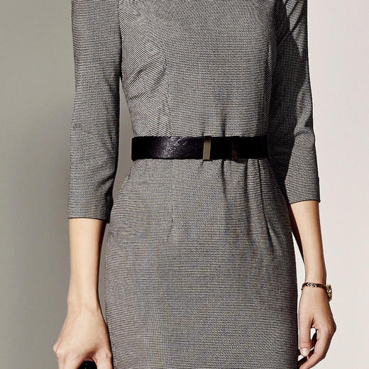 颈袖添香-连衣裙-J8382792颈袖添香季新款时尚中长款修身气质显瘦职场包臀连衣裙女J8382792 商品图3