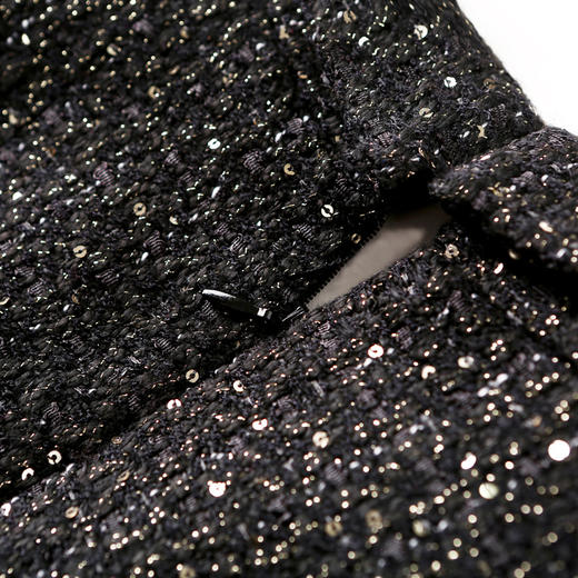 “黑曜石”J8383067B颈袖添香新款气质名媛女装职场装粗花呢小香风西装连衣裙J8383067B 商品图3