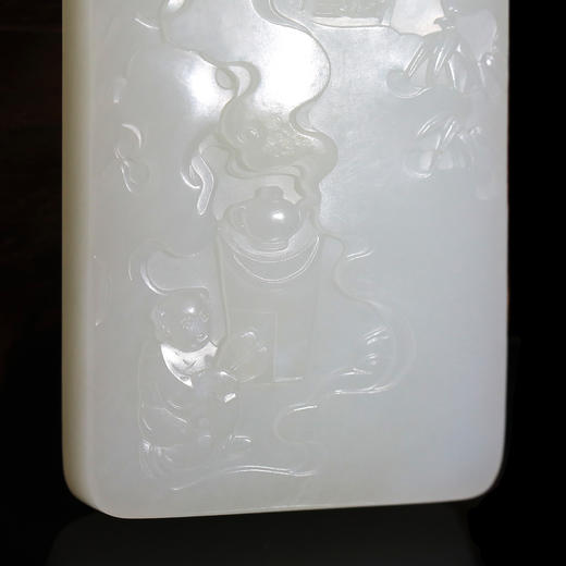 和田玉（白玉）籽料 玉牌--煮茶邀清客/85.33g 商品图2