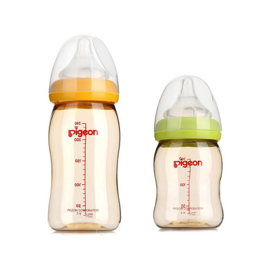 【一般贸易】贝亲—宽口径PPSU奶瓶240ml（黄色）/160ml（绿色）AA75+AA76 商品图0