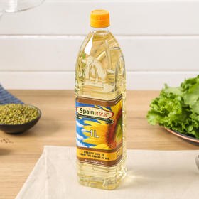 【西班牙】XRK精炼葵花籽油1升食用油一级物理压榨原瓶原装进口油