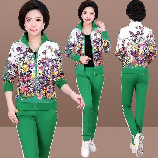 SP-581AWE妈妈春装休闲时尚运动服两件套装 商品图3