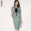 颈袖添香时尚气质七分袖韩职业装正装工装西装套装女套裙J8101989 商品缩略图0
