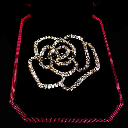 J5100001颈袖添香女式新款 玫瑰胸花 职业装工装礼服配饰胸针J5100001 商品图1