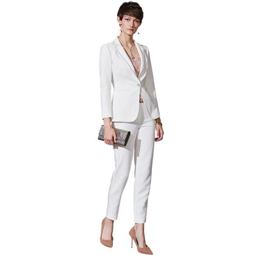 J93A3756颈袖添香秋新款气质女神范职业装套装女白色小西装正装西服 商品图4