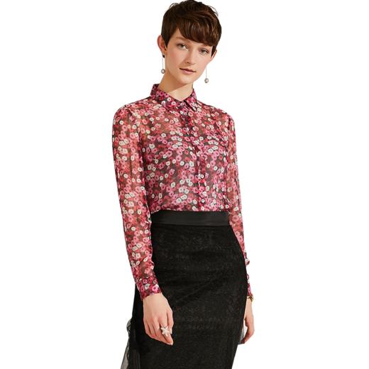 【洛樱】100%桑蚕丝衬衫 6130514 商品图4