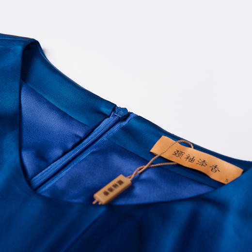 J6280074颈袖添香装新款时尚醋酸缎面礼服气质修身包臀职场连衣裙女J6280074 商品图2