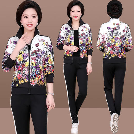 SP-581AWE妈妈春装休闲时尚运动服两件套装 商品图2
