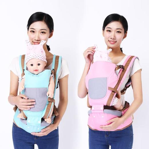 【婴儿用品】。夏季透气宝宝腰凳多功能婴儿背带抱娃神器抱带前后两用 商品图2