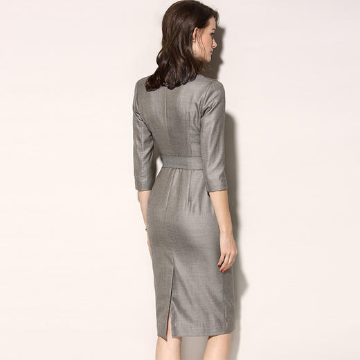 J8182261颈袖添香职场装气质女神范修身收腰显瘦包臀女西装连衣裙J8182261 商品图1