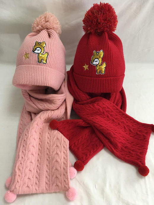 棉果果秋冬季女童毛线 围巾用品M424410519731 商品图1