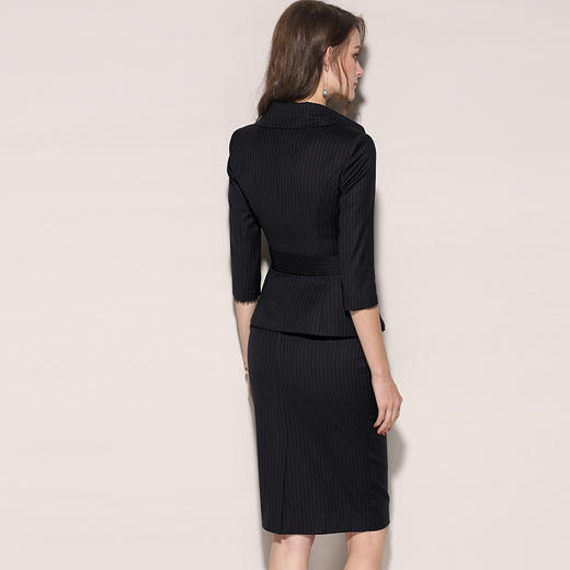 **J8102232颈袖添香春秋时尚商务职业装修身正装韩版小西装套装女七分袖J8102232 商品图1