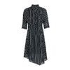 VIMAGE纬漫纪女装通勤气质不规则裙摆条纹衬衫连衣裙V1107757 商品缩略图4