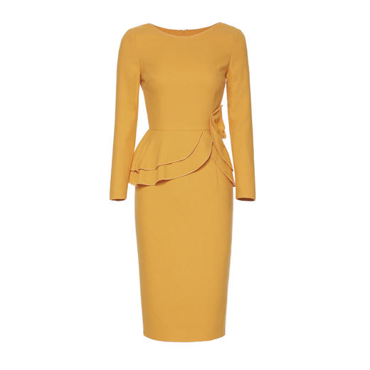 孤品J8382925 “巴黎日出” 羊毛连衣裙 正码正拍 不退可换 商品图3