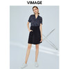 VIMAGE纬漫纪女装夏季经典条纹A字通勤休闲假两件连衣裙V1107756 商品缩略图1