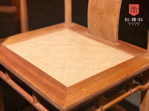 红桥红  家具严选  缅甸花梨(大果紫檀）  【178 马蹄腿霸王枨 方餐桌 七件套】 商品图7