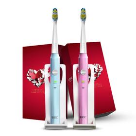 【一般贸易】力博得声波牙刷天生一对电动牙刷礼盒 粉蓝