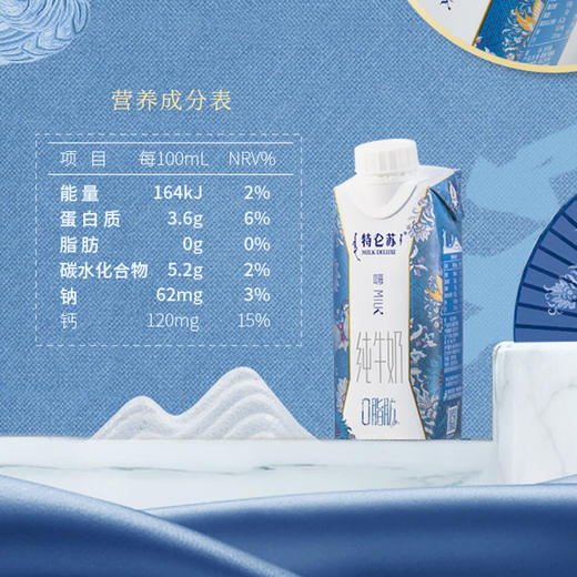 特仑苏脱脂 0 脂肪纯牛奶250ml*10盒(2020年1月） 商品图5