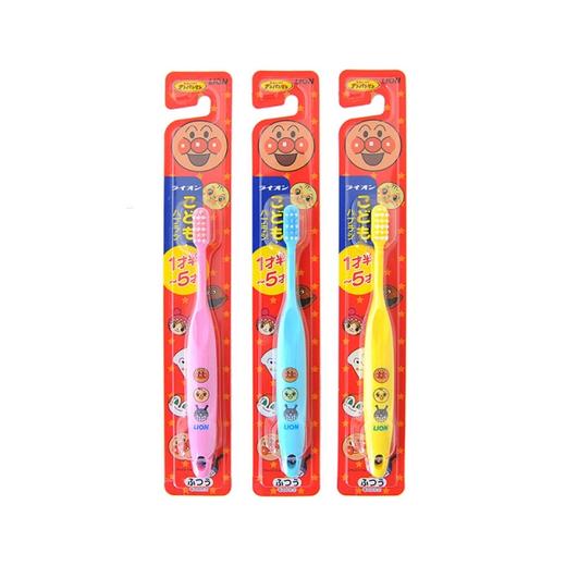 【一般贸易】日本LION 狮王 面包超人 儿童软毛牙刷 1.5-5岁 商品图0