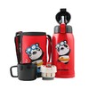 【一般贸易】杯具熊 beddybear 圆筒浮雕两盖款 踏浪熊猫 600ml 商品缩略图0