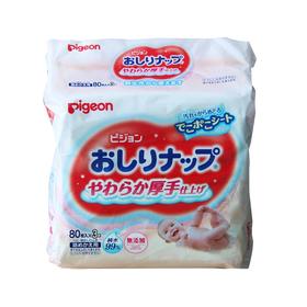 【一般贸易】日本原装进口贝亲清爽型婴儿湿巾80枚x3包