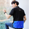 【男装】。夏季男士韩版短袖T恤青少年修身拼接翻领POLO衫有领上衣潮男 商品缩略图0