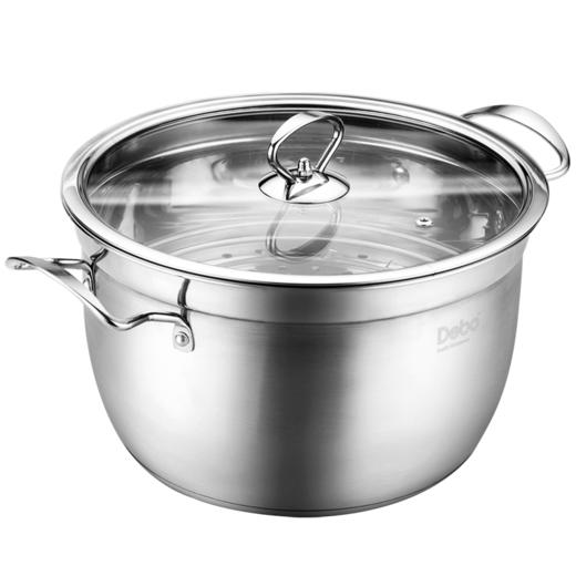 Debo德铂贝勒堡蒸锅不锈钢汤锅电磁炉燃气通用锅26cm 商品图8