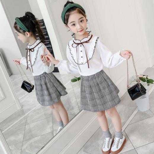 【童装】衬衫半身裙儿童两件时髦童套装潮 商品图1