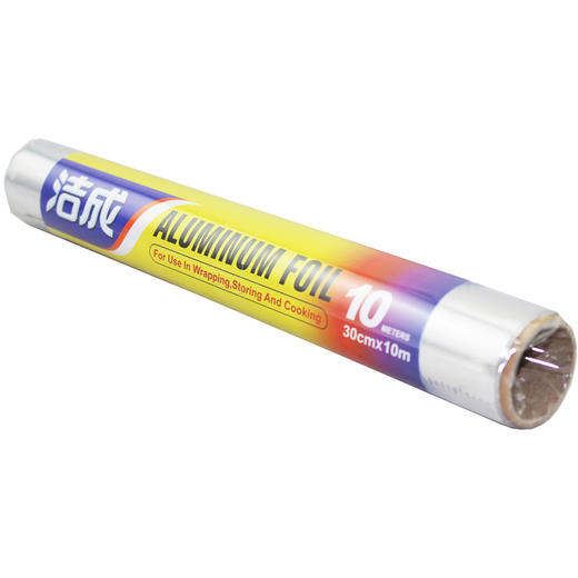 洁成烘培烧烤烤箱烤盘锡纸10米 铝箔卷 厨房用加厚锡纸 30CM*10M 商品图0
