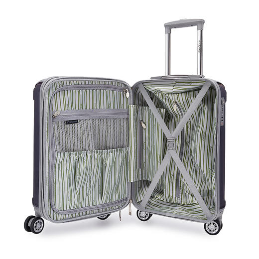 外交官（Diplomat）镜面扩充层箱子登机箱行李箱男女旅行箱万向轮拉杆箱密码箱TC-6012 20英寸 深蓝色 商品图4