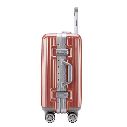 外交官（Diplomat）镜面箱子铝框拉杆箱万向轮行李箱男女旅行箱密码箱TC-9032 玫瑰金 20英寸 商品图3