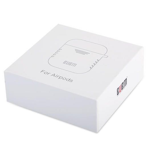 BUBM airpods保护套苹果蓝牙无线耳机盒防丢挂绳防尘防摔收纳创意硅胶软壳包 魔幻黑 商品图5