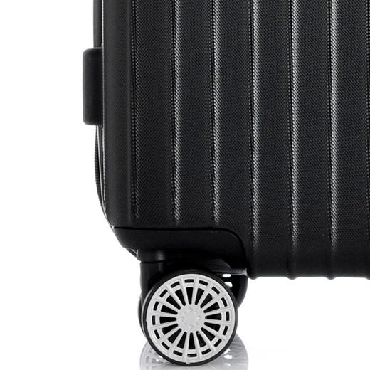 梵地亚（Vantiiear）万向轮拉杆箱耐磨抗摔24英寸旅行箱男女行李箱登机箱 黑色 商品图3