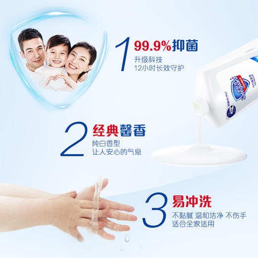 舒肤佳抑菌洗手液纯白清香225ml（健康抑菌 长效保护） 商品图2