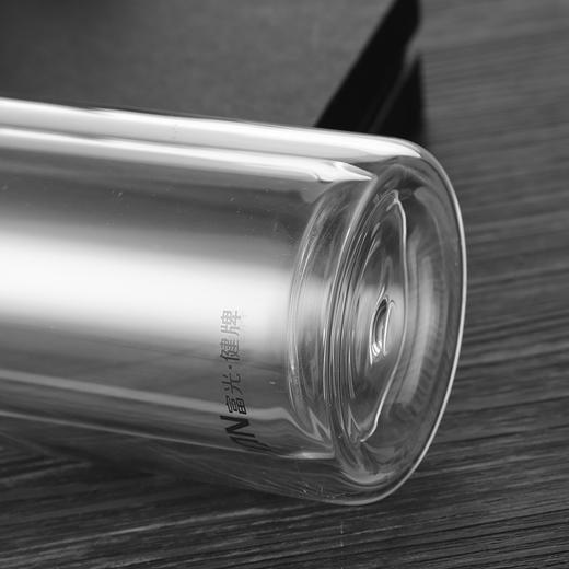 富光 男女士带茶隔水杯 便携创意杯子双层泡茶玻璃杯 320ML 本色（X1804-SP-320） 商品图3