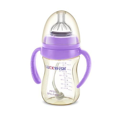 【奶瓶】*婴幼儿PPSU宽口径防滑磨砂握把自动奶瓶 商品图4