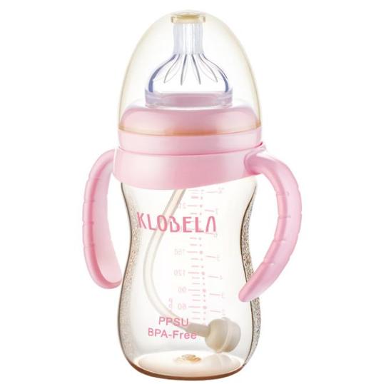 【奶瓶】*婴儿耐摔PPSU奶瓶新生儿宽口径带手柄塑料吸管宝宝防胀气 商品图4