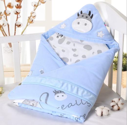 【婴儿用品】。婴儿抱被 四季棉睡袋被子保暖防风宝宝襁褓新生儿抱毯 商品图0