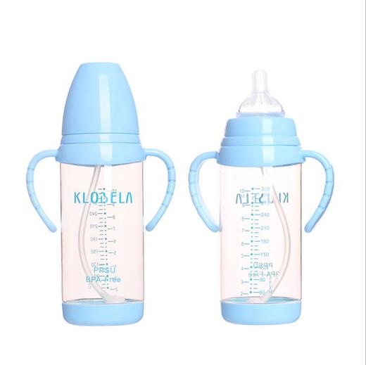 【奶瓶】*婴儿PPSU奶瓶赠6件套 宽口径带底座防摔带水杯 商品图4