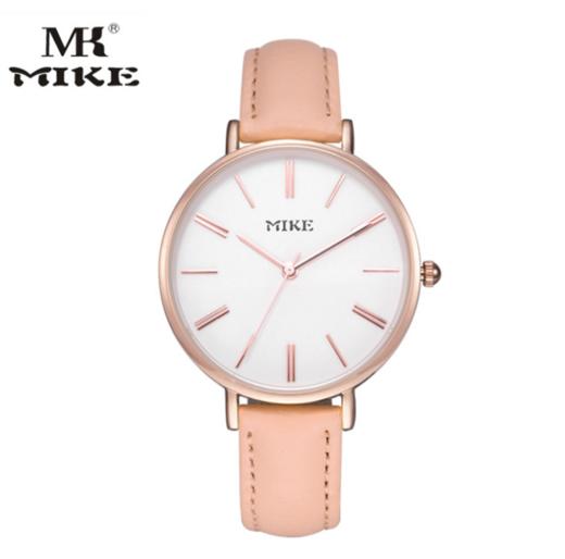 【女士手表】MIKE米可新款时尚简约休闲女士石英电子学生皮带防水手表超薄手表 商品图0