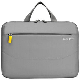 新秀丽（Samsonite）斜跨单肩电脑包MacBook苹果笔记本商务公文包13.3或14英寸BP5浅灰