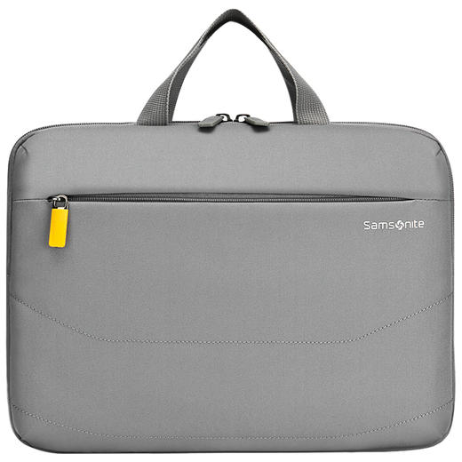 新秀丽（Samsonite）斜跨单肩电脑包MacBook苹果笔记本商务公文包13.3或14英寸BP5浅灰 商品图0