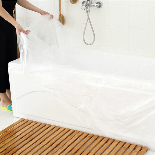 欣沁 一次性泡澡袋 加厚加大 差旅便携浴缸套 木桶澡盆SPA加厚塑料浴缸膜隔离袋 单个装 商品图3