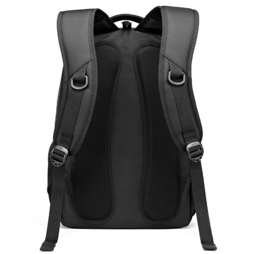 七匹狼双肩包 背包男女15.6英寸笔记本电脑包商务休闲通勤防泼水牛津布学生书包 黑色B0301872-201 商品图2