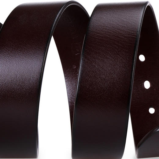 牛当家皮带男针扣腰带男牛皮青年休闲头层牛皮裤带男NP1101深咖色 商品图4