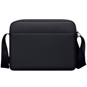 【会员价：160.63】七匹狼单肩包 男士商务休闲时尚百搭防水斜挎包 黑色B0801554-101