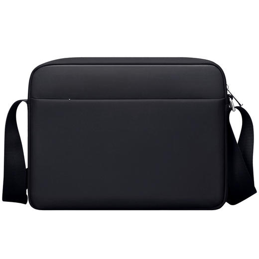 【会员价：160.63】七匹狼单肩包 男士商务休闲时尚百搭防水斜挎包 黑色B0801554-101 商品图0